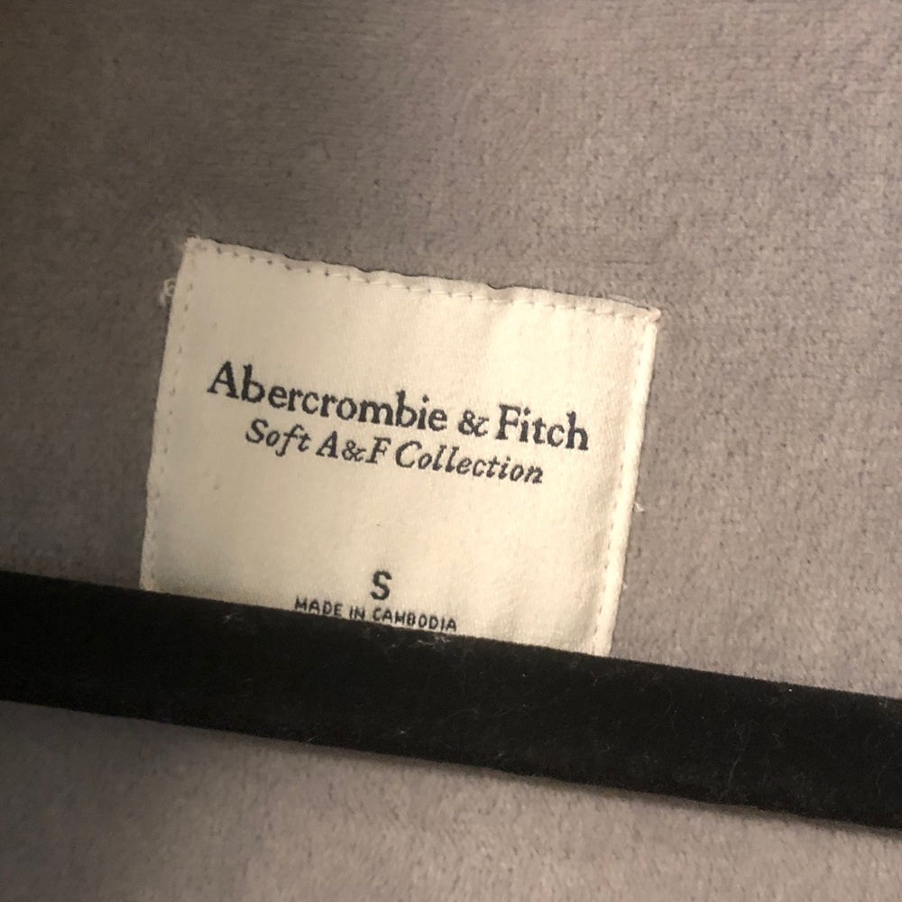 Womens Abercrombie & Fitch Soft A&F collection Zip Up Vest sz S gray - Picture 3 of 4